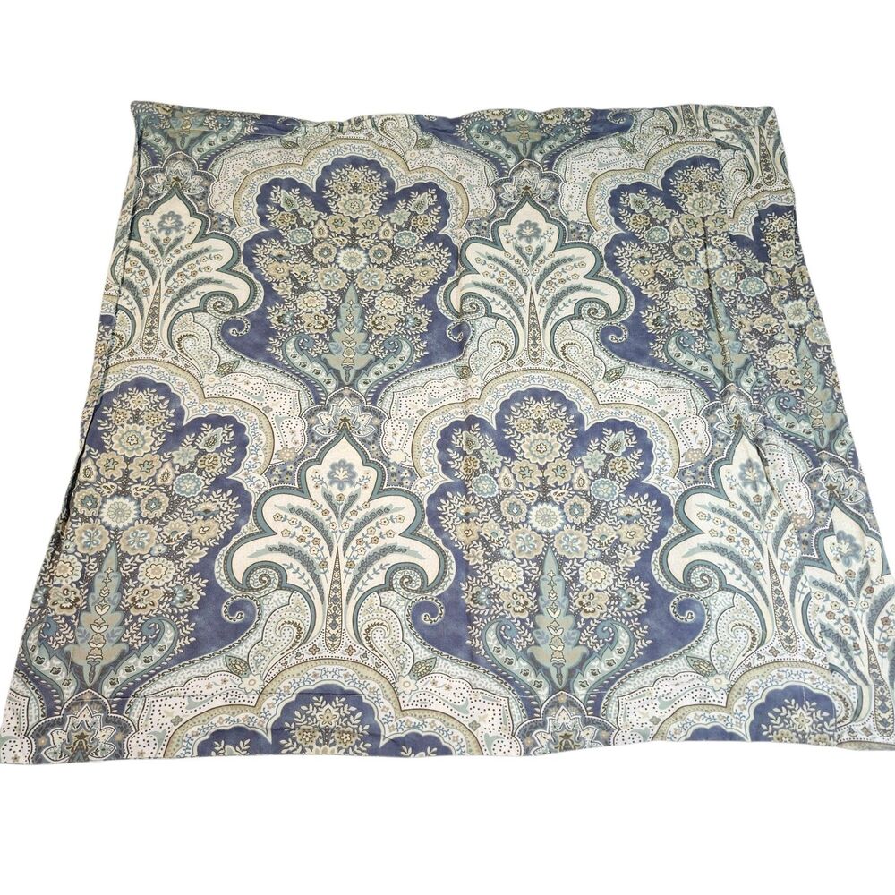 POTTERY BARN Jordana Paisley Pillow Sham EURO Size Pottery Barn Blue 26x26